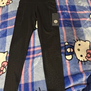 Scorpio Sol Kids Serena Pocket leggings Black Pebble.